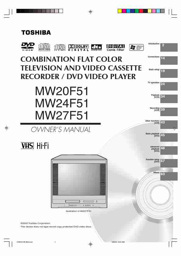Toshiba DVD VCR Combo MW20F51-page_pdf